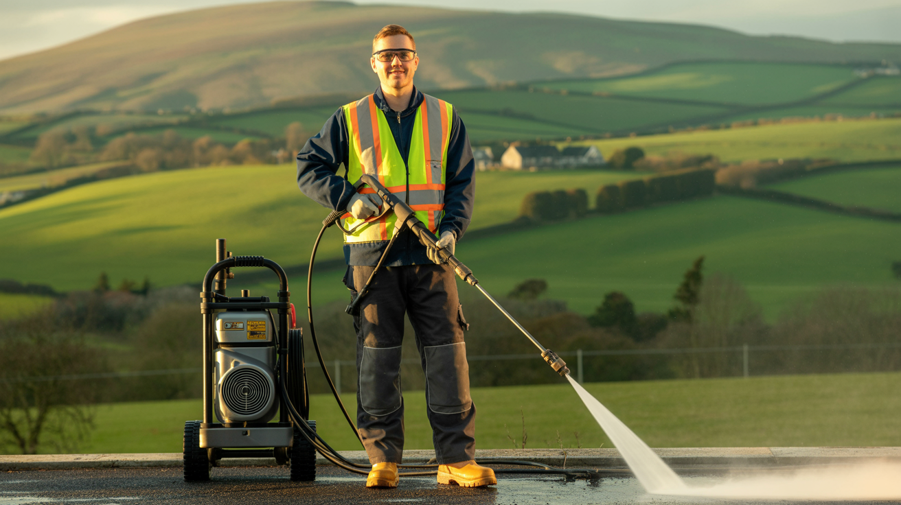 Professional power spraying team