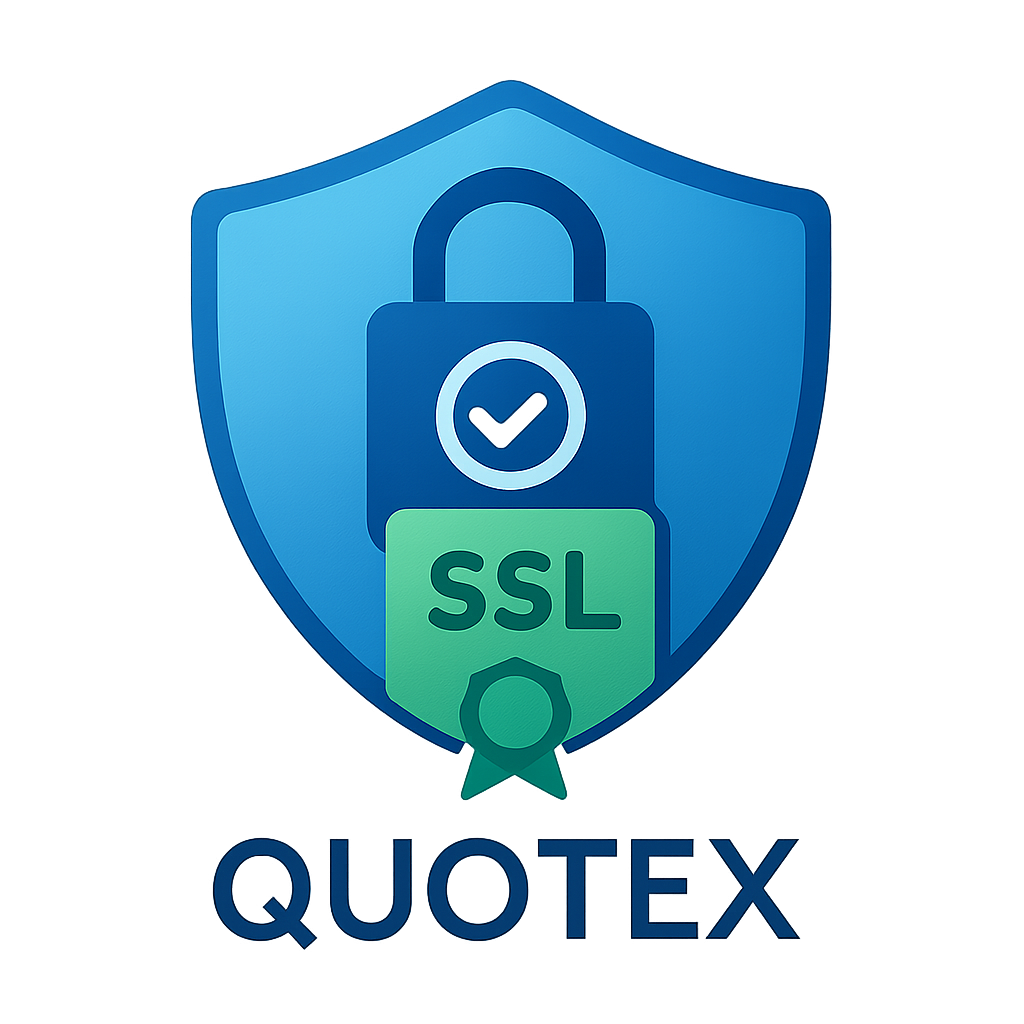 Selo de segurança e confiabilidade da plataforma Quotex