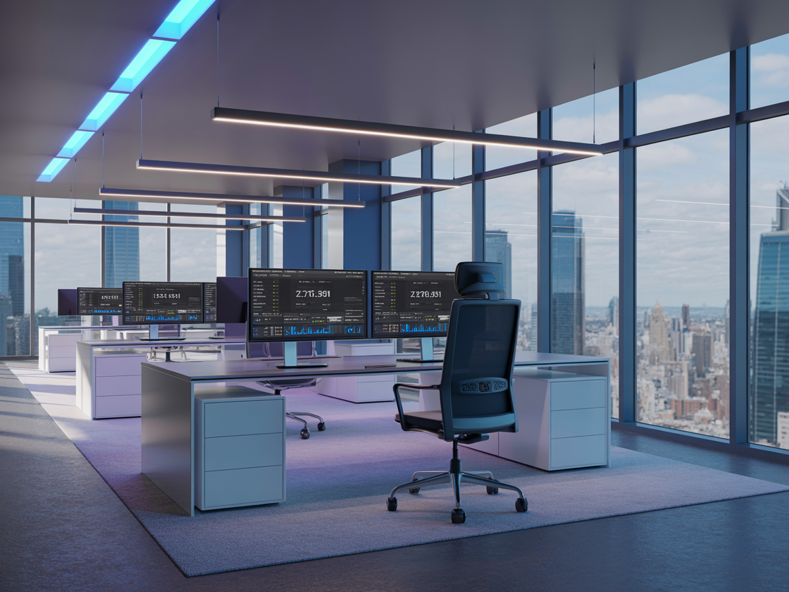 Modern office workspace