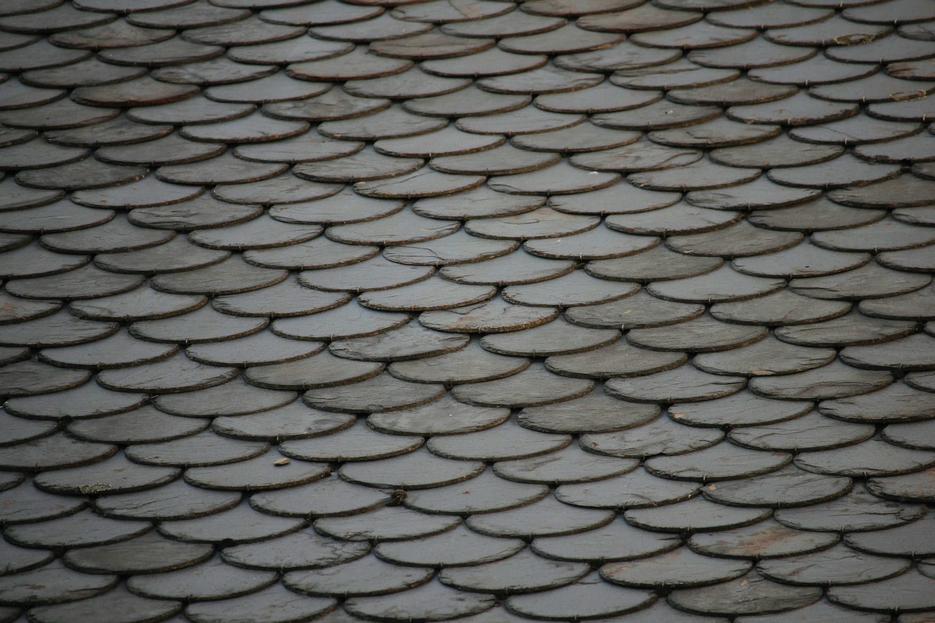Grey tiled roof in good repair