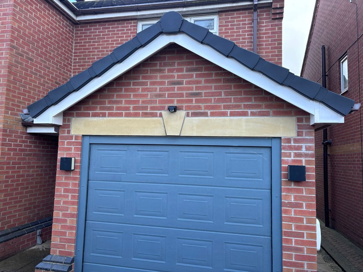 Completed dry verge installation showing clean uniform edge