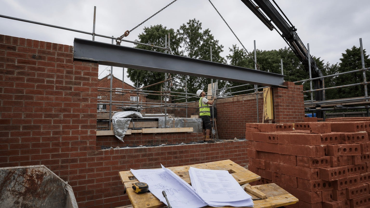 Building work on a UK home