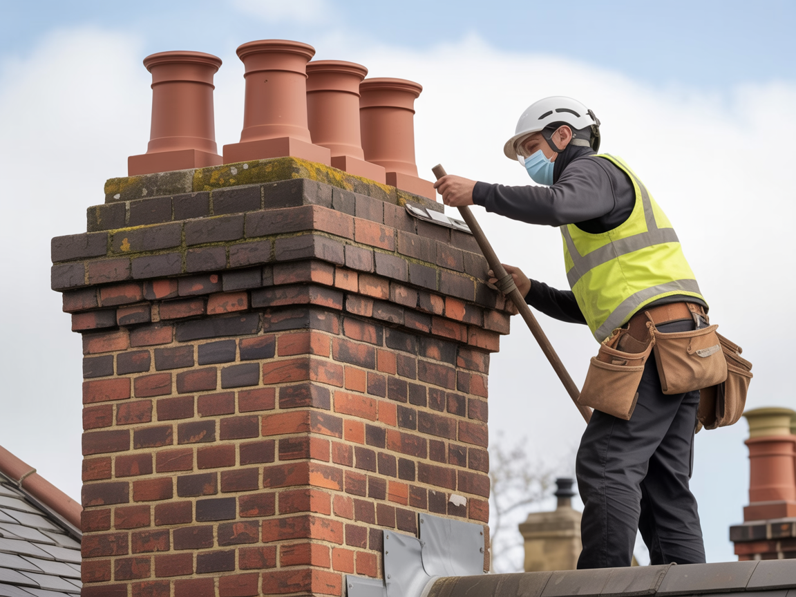 Ridge Tile & Chimney Repairs by Millington & Sons Roofing in Widnes