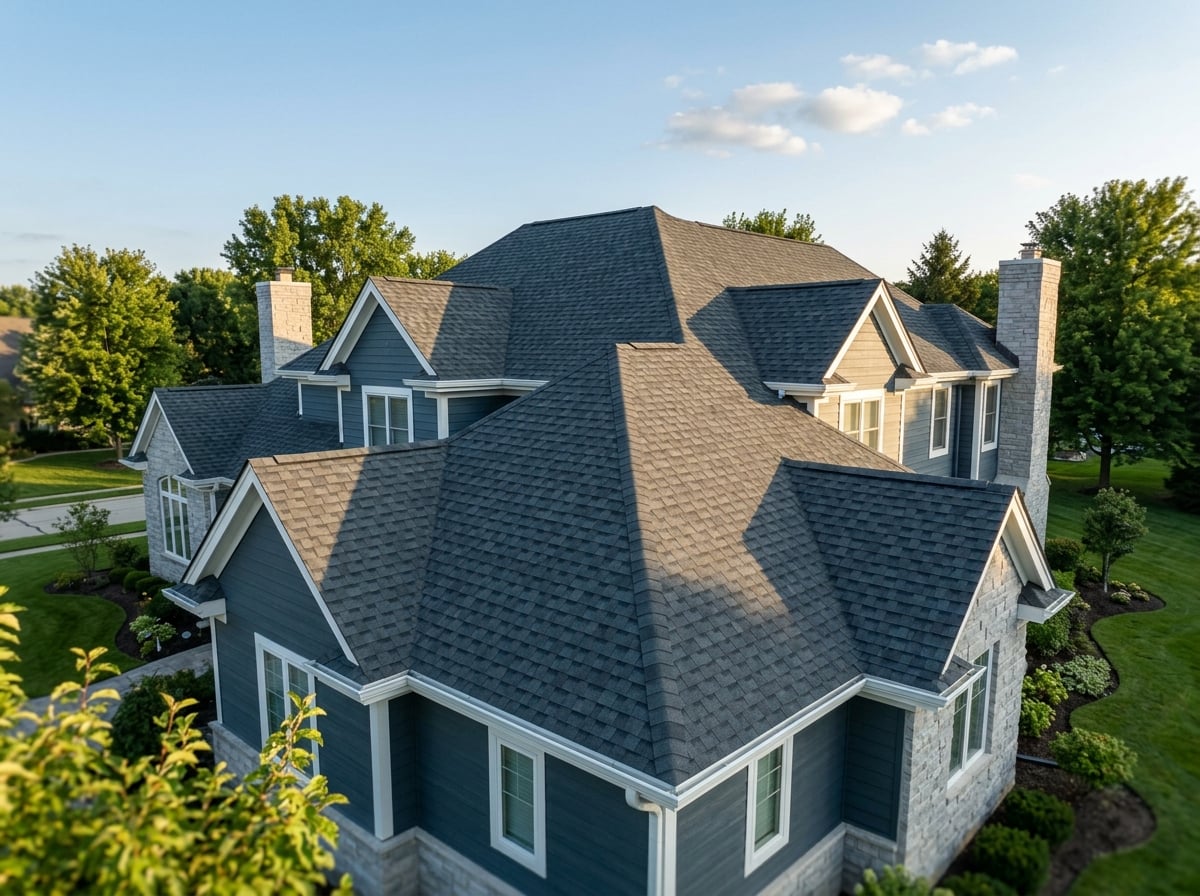 Completed premium roof installation