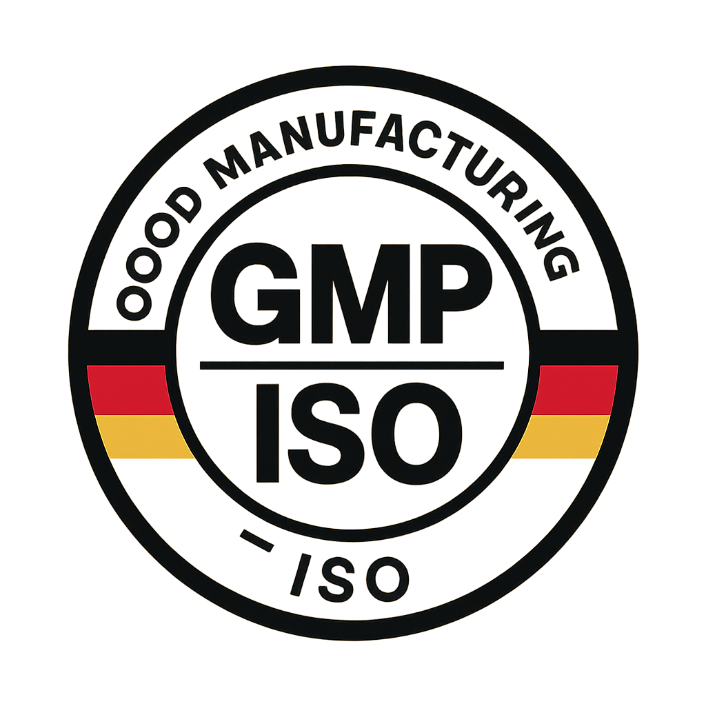 Wellness Nest Shilajit Qualitätszertifikate - GMP, ISO und deutsche Laborprüfung