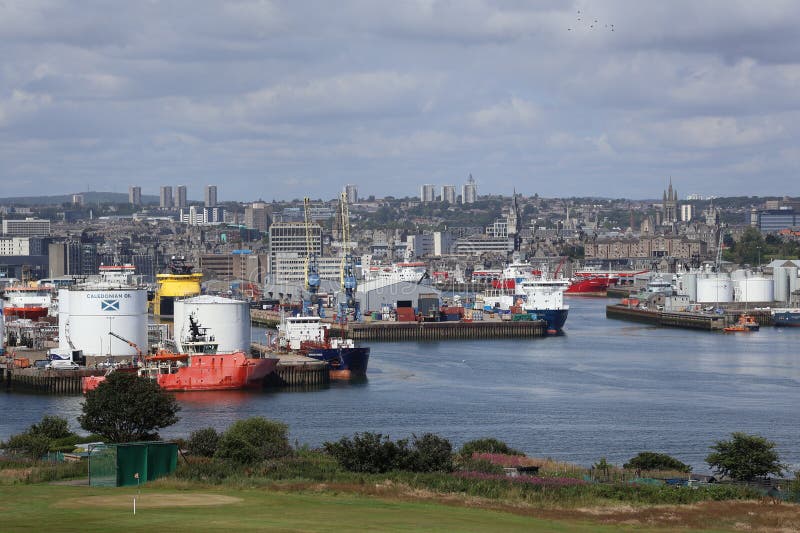 Aberdeen harbour and waterfront