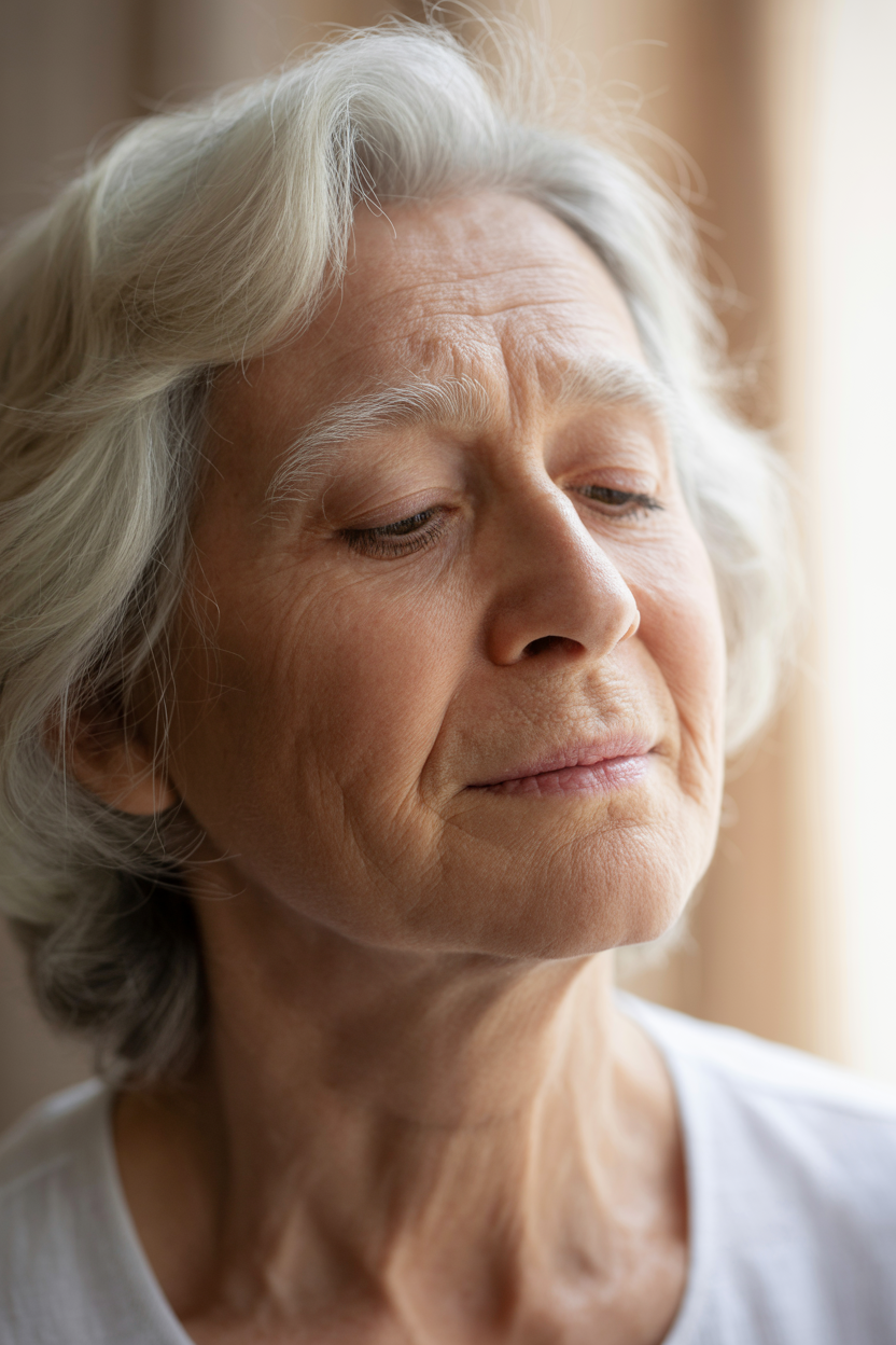 Senior experiencing the therapeutic benefits of music