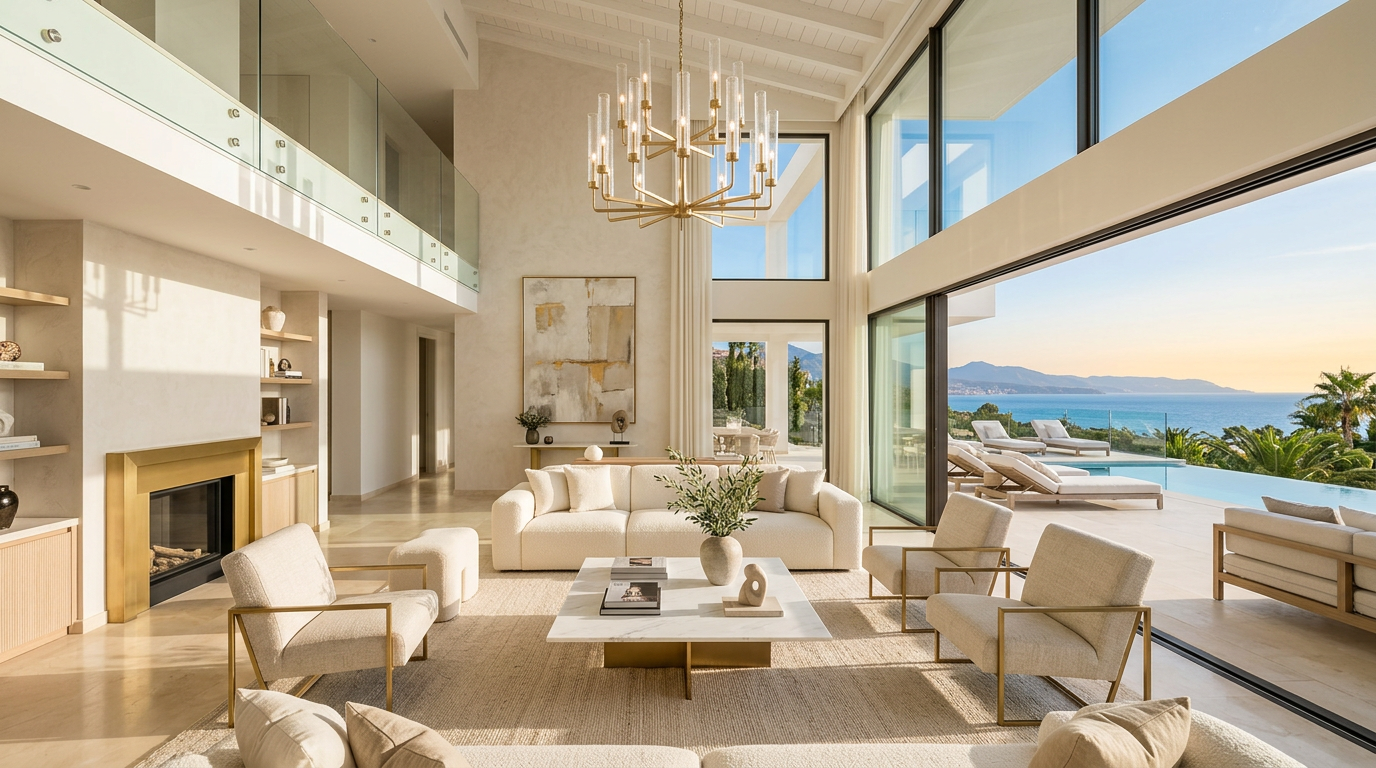 Luxury villa interior in Marbella