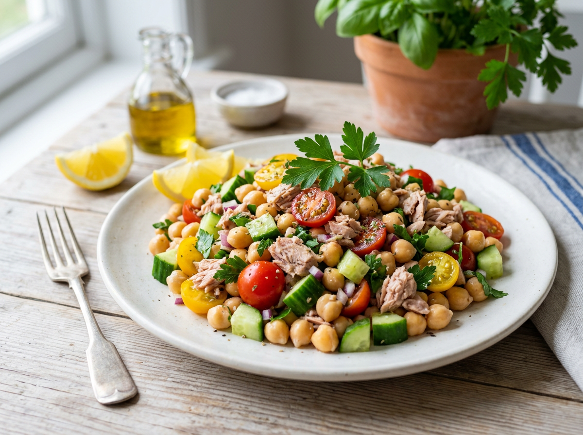 High-Protein Chickpea Tuna Salad