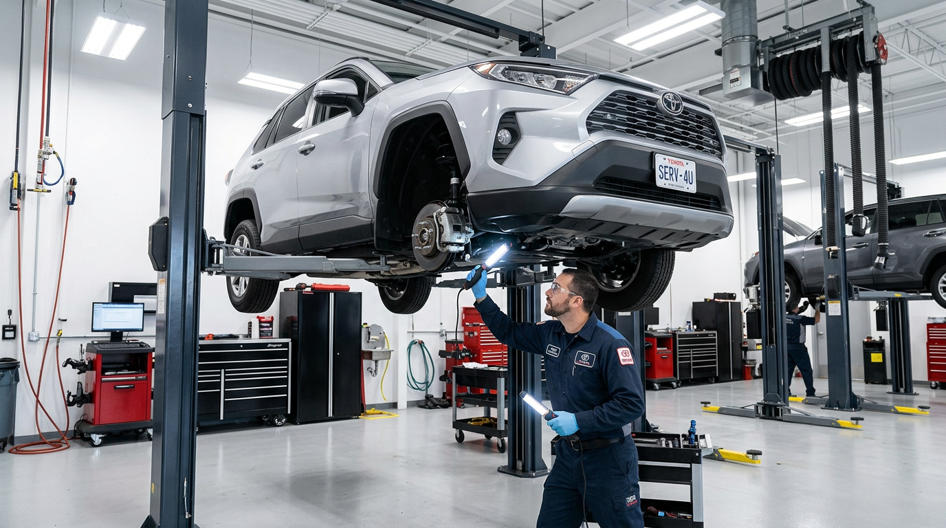 Toyota maintenance and service inspection
