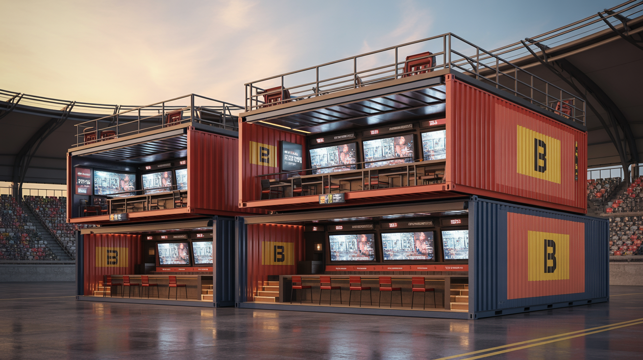 BelWings Model C - Flagship / Stadium container sports bar
