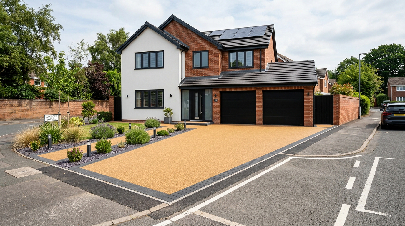 Resin-bound driveway