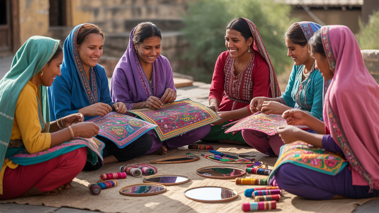 Banjara community artisans at work