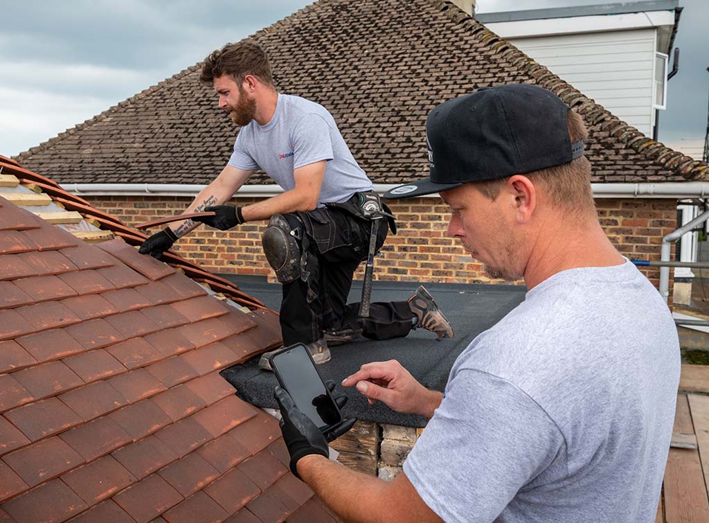 Professional roof repair by TruSeal Roofing