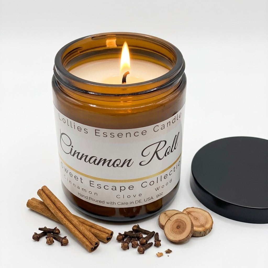 Cinnamon Roll Candle thumbnail 2