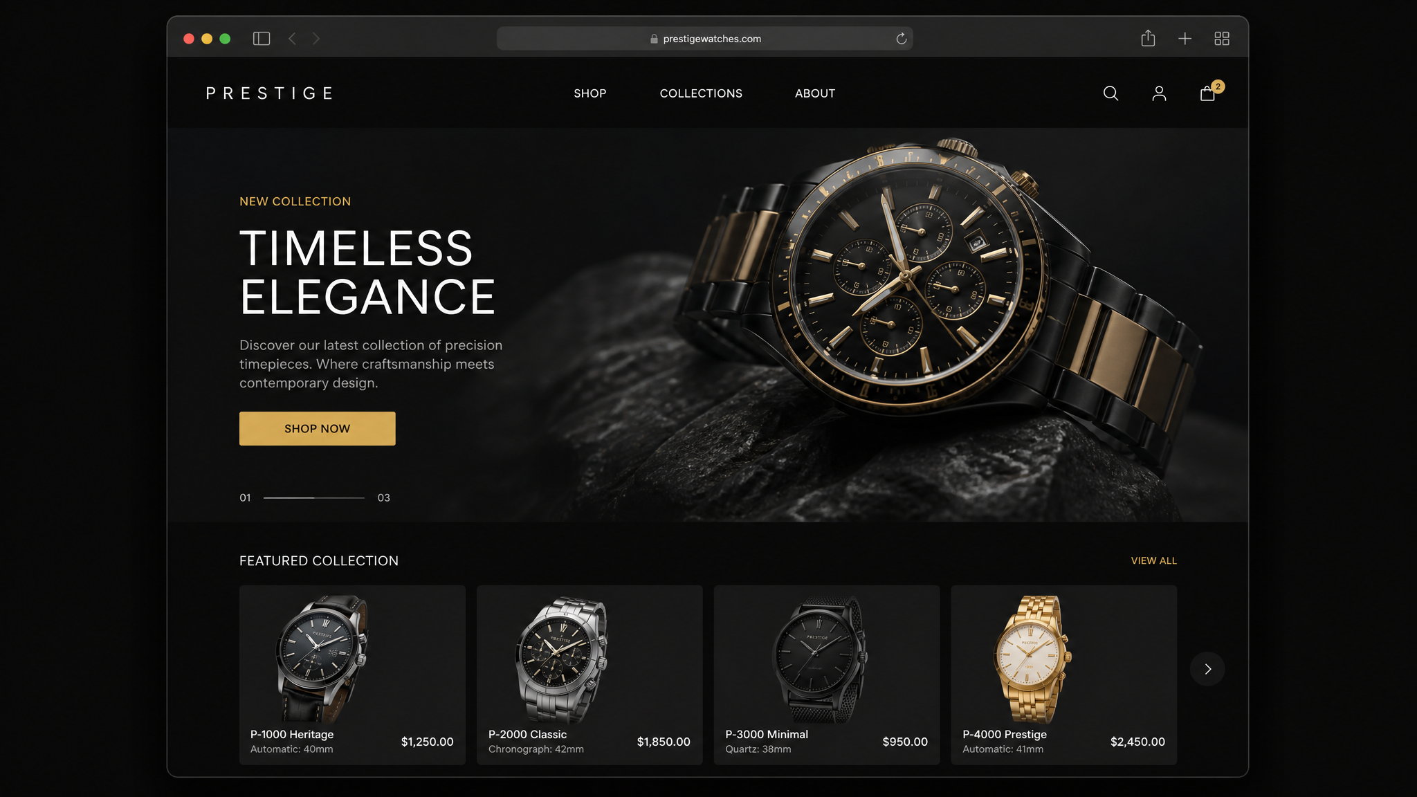 Luxe Commerce project showcase
