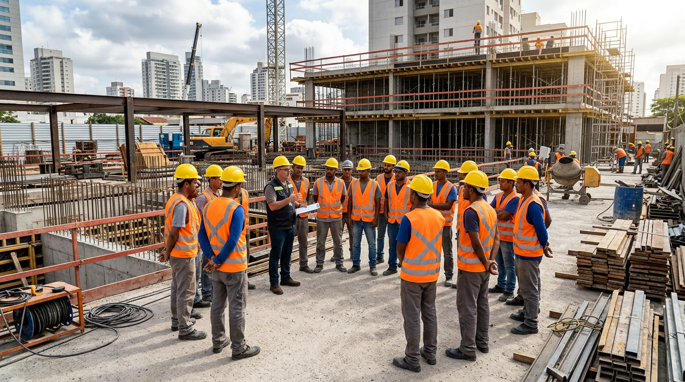 Segurança do Trabalho em Canteiros de Obras: DDS e Treinamentos Essenciais