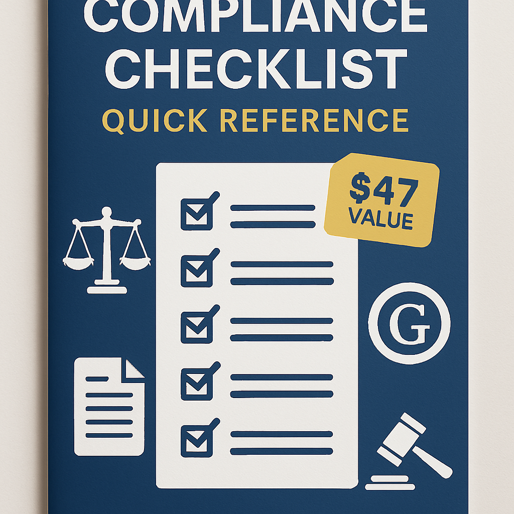 Compliance Checklist Bonus