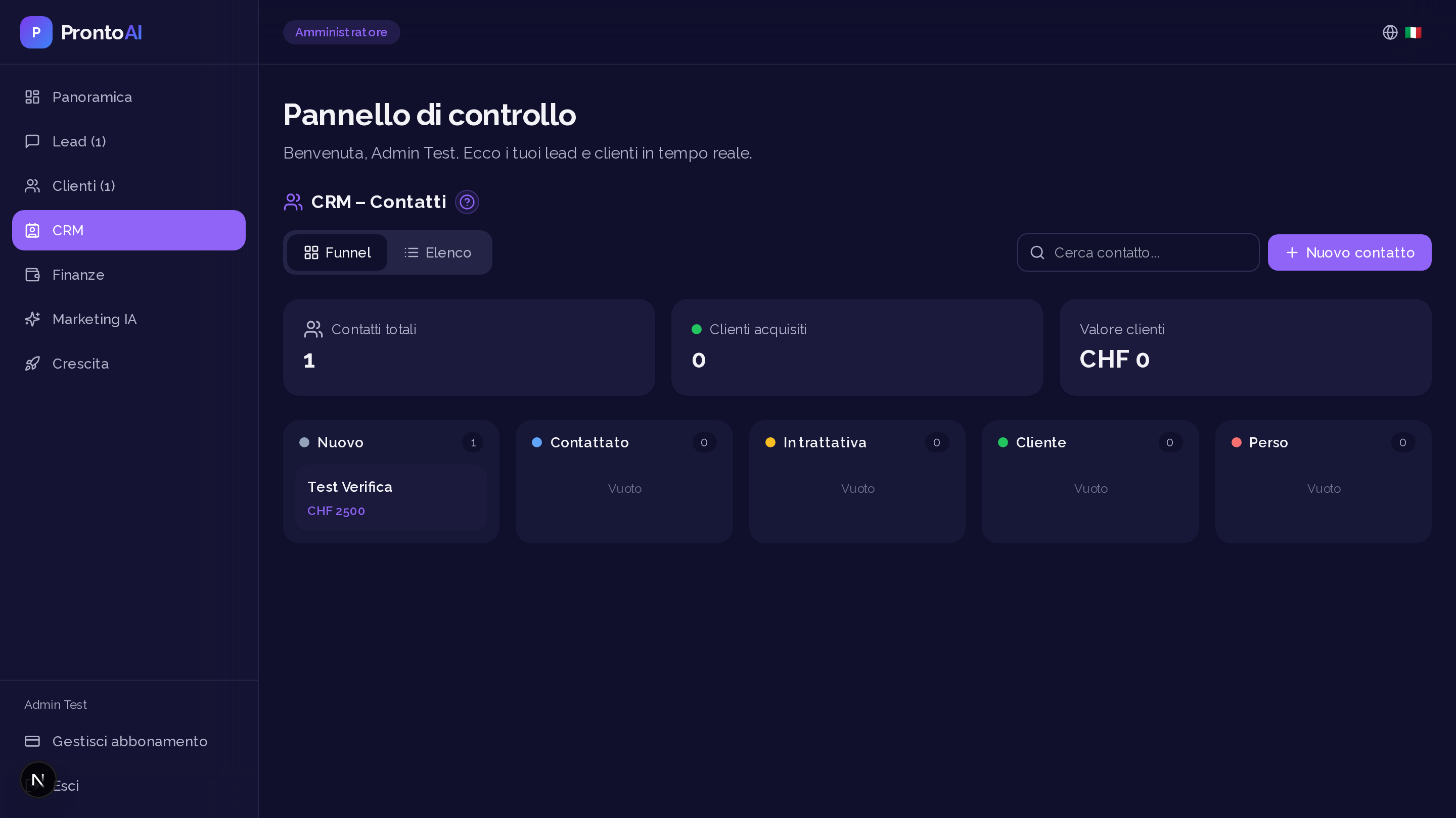 CRM e Gestione Clienti