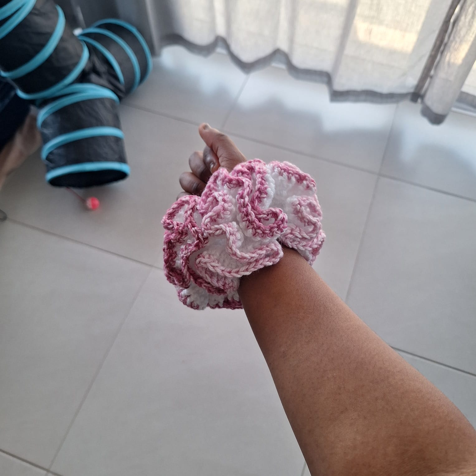 Sky Blue Cotton Scrunchie