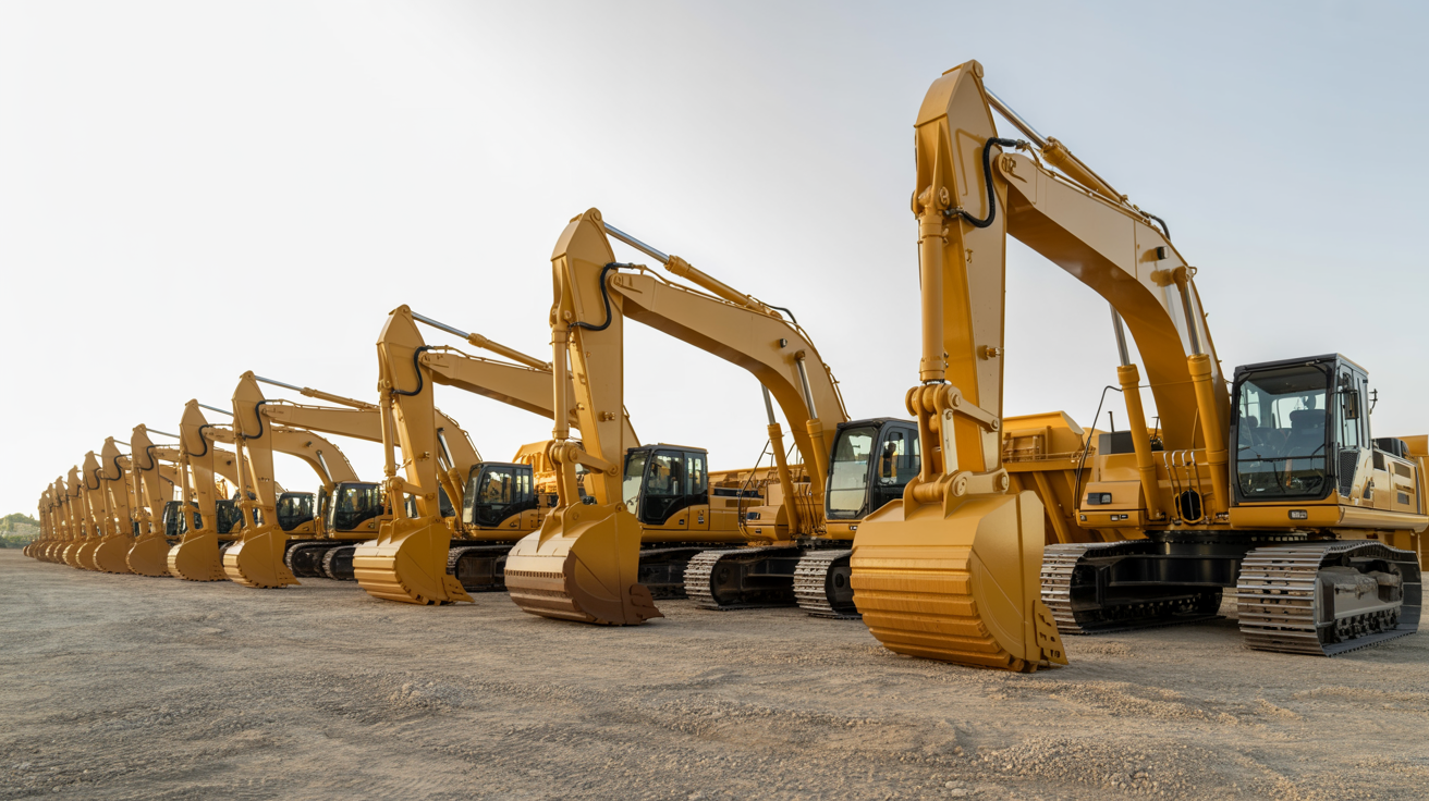 JWB Contractors fleet of modern heavy construction equipment