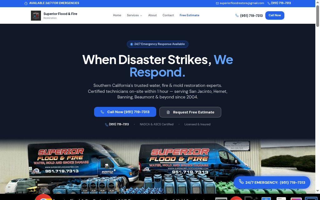 Superior Restoration website