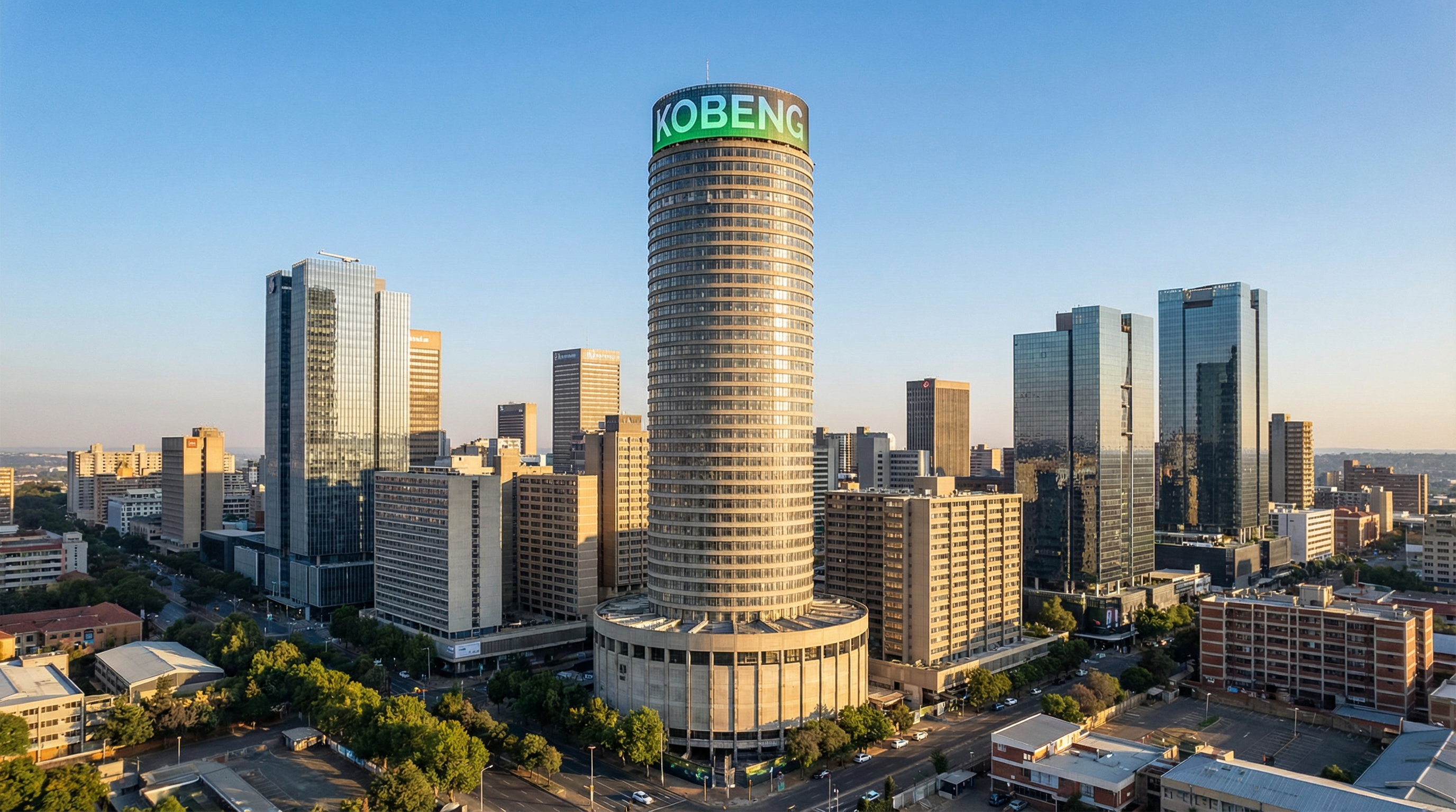Johannesburg city skyline, South Africa