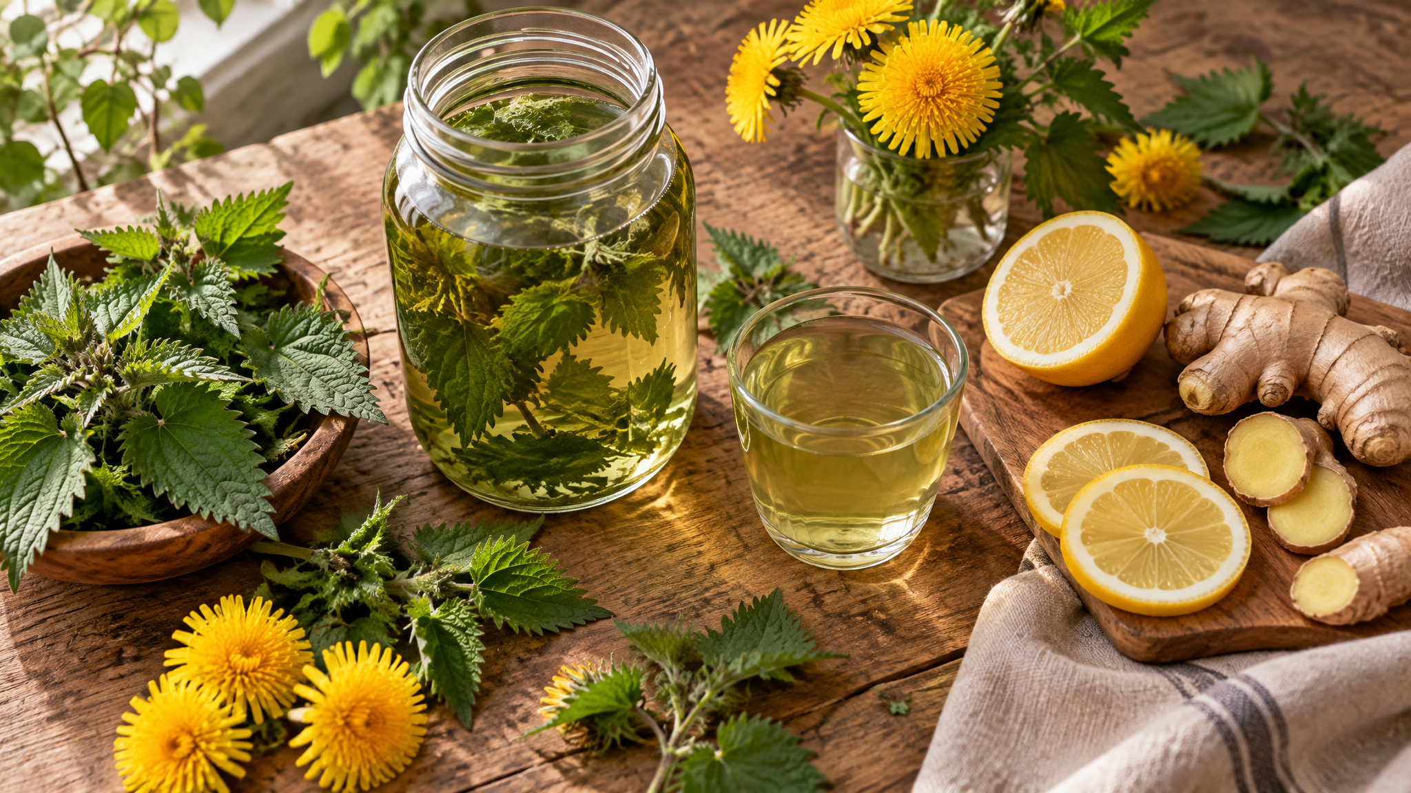 Herbal Spring Tonic Recipes: Four Nourishing Drinks for Renewal and Vitality