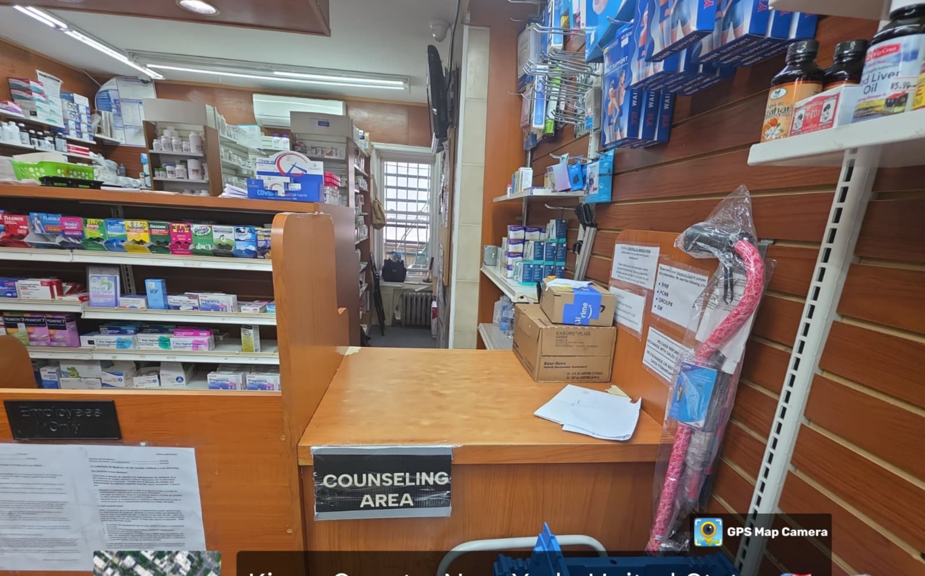 Pharmacy interior layout