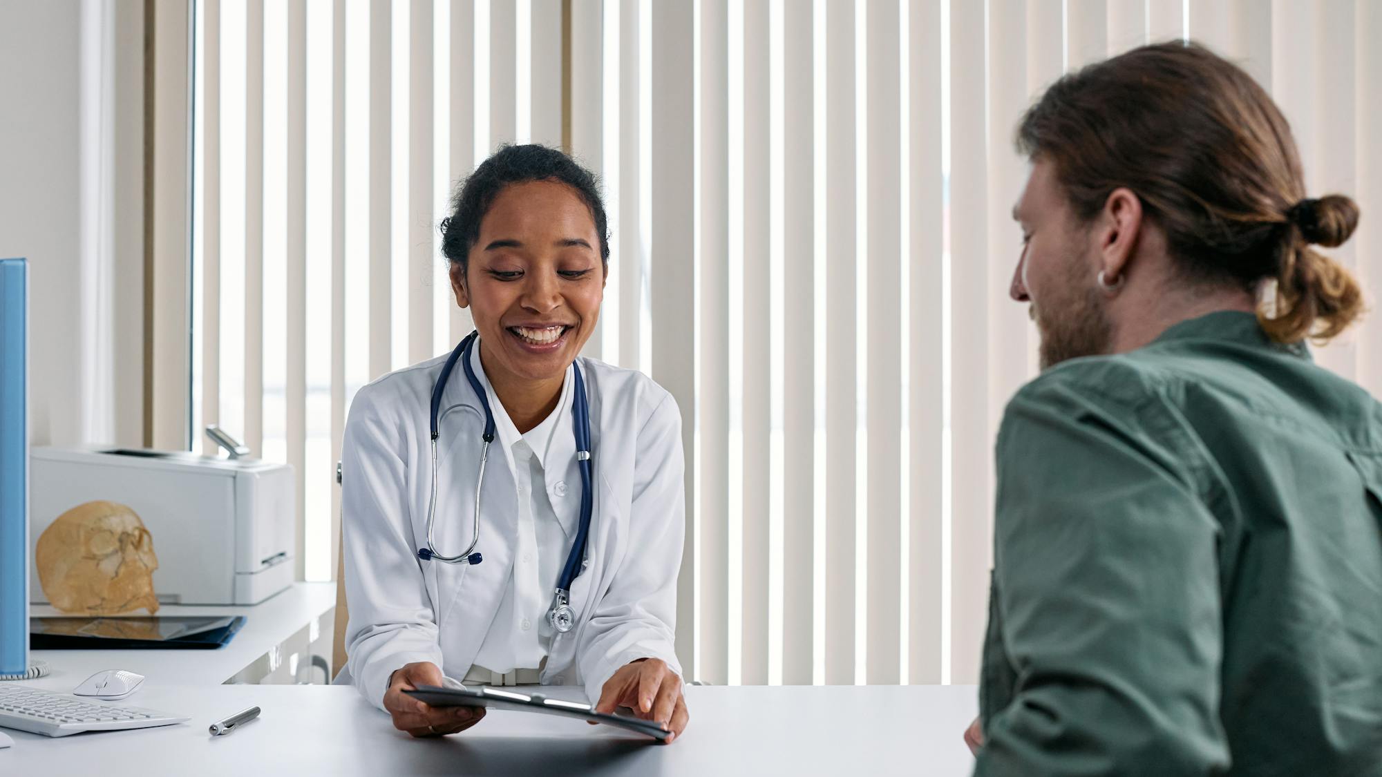 Diverse healthcare team in modern hospital - Professional medical virtual assistants ready to support your practice