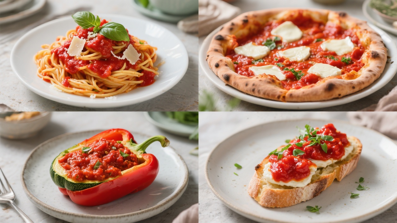 Sauce tomate maison Facile 5 Sauce tomate maison préparée avec des tomates fraîches, oignons et herbes aromatiques